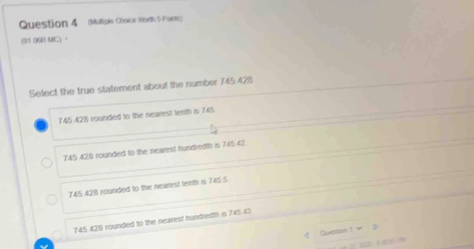 question 4 (multiple choice worth 5 points) (01.06 mc) select the true …