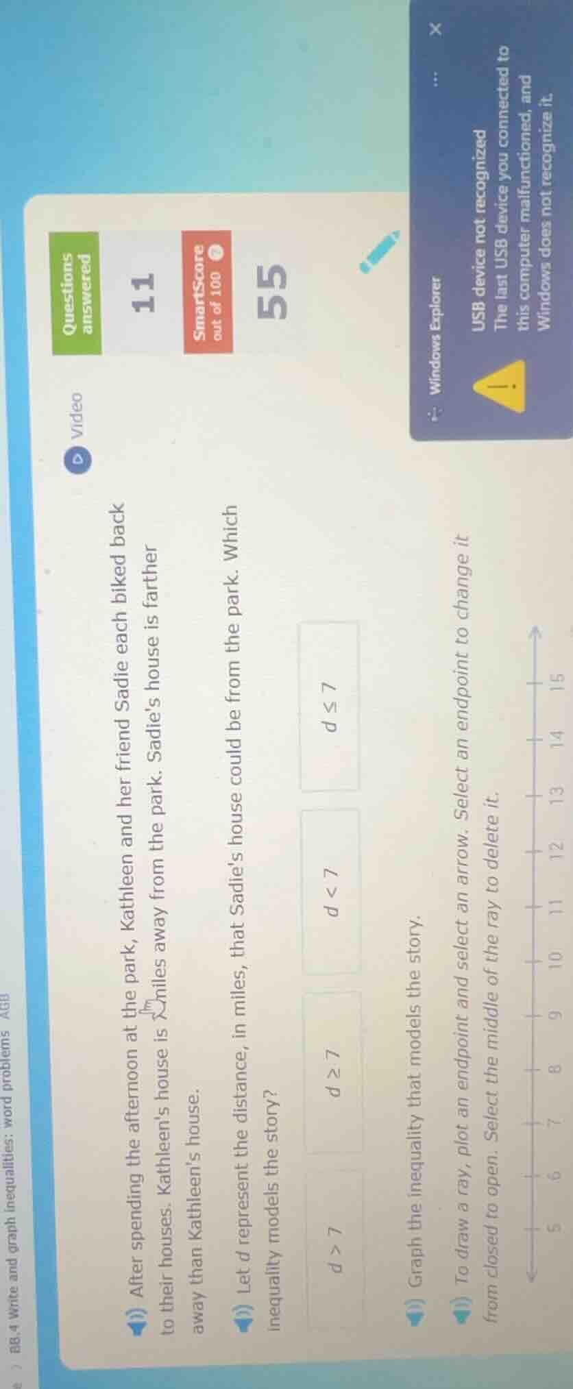 after spending the afternoon at the park, kathleen and her friend sadie…