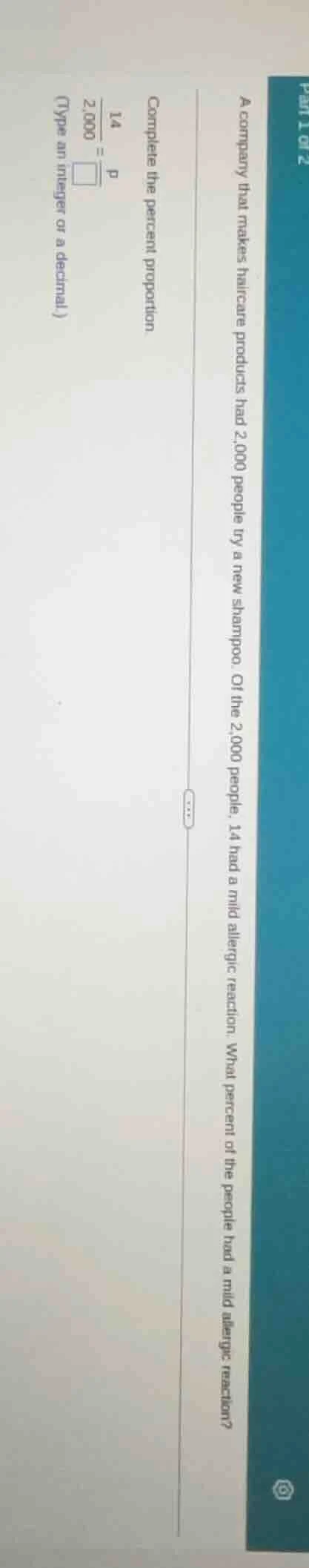 part 1 of 2 a company that makes healthcare products had 2,000 people t…