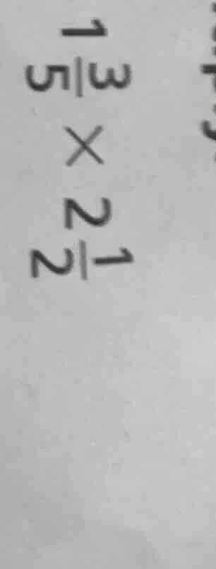$1\\frac{3}{5} \\times 2\\frac{1}{2}$