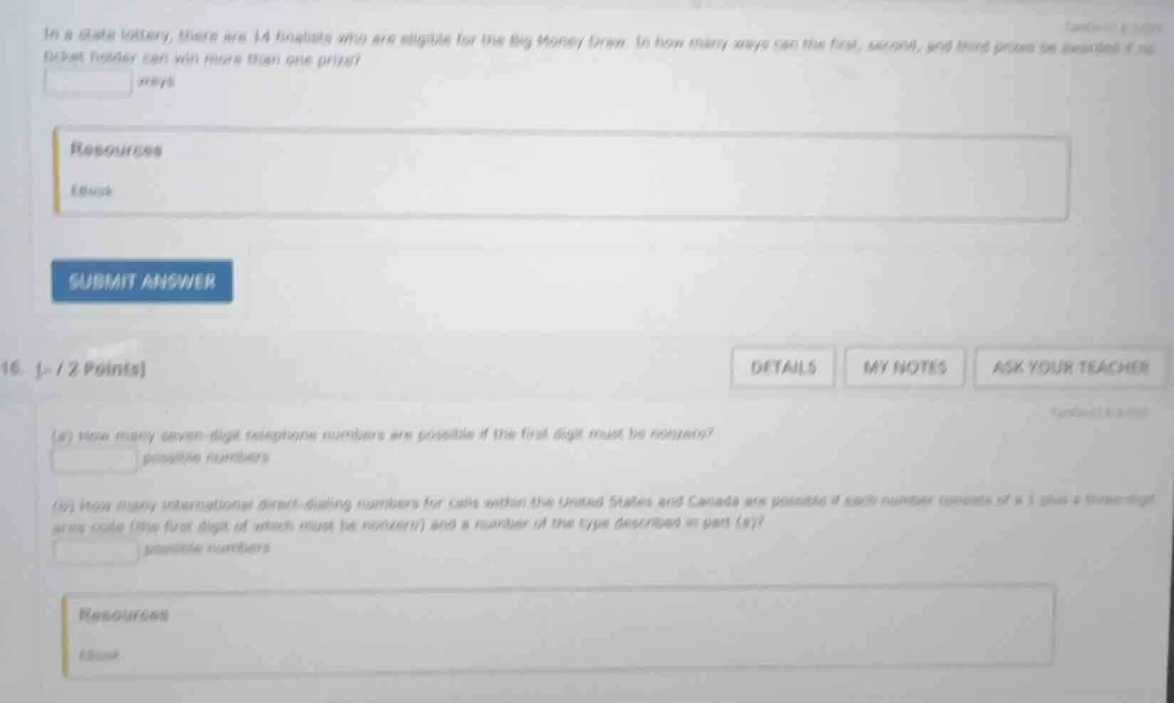 in a state lottery, there are 14 finalists who are eligible for the big…