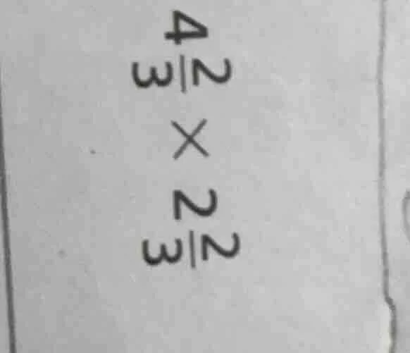 4\\frac{2}{3} \\times 2\\frac{2}{3}