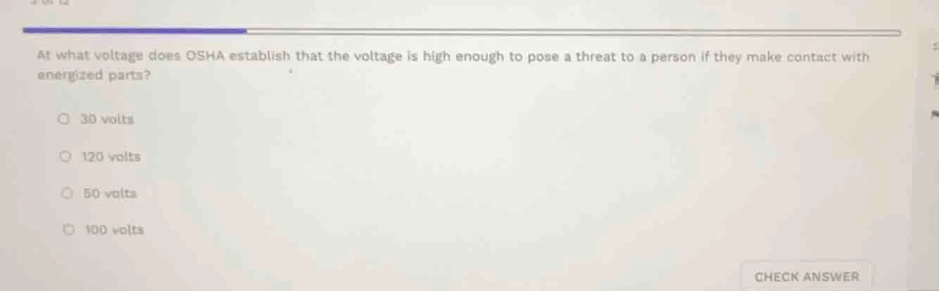 at what voltage does osha establish that the voltage is high enough to …