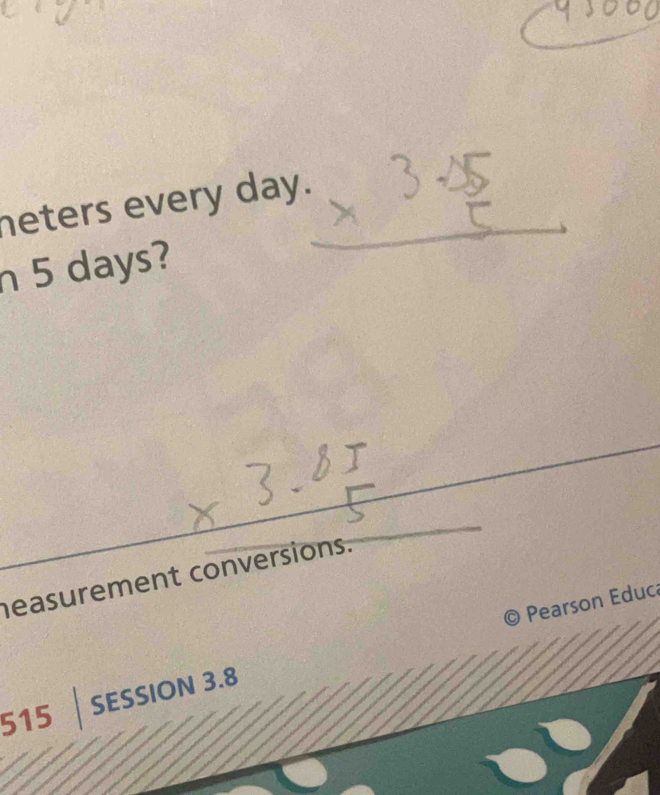 neters every day. 5 days? easurement conversions. 515 | session 3.8 © p…