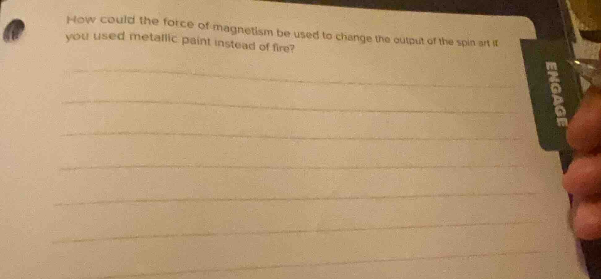 how could the force of magnetism be used to change the output of the sp…