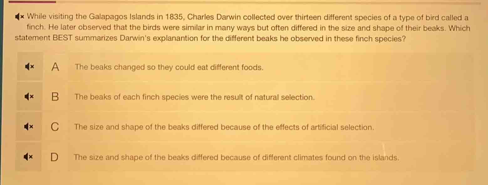while visiting the galapagos islands in 1835, charles darwin collected …