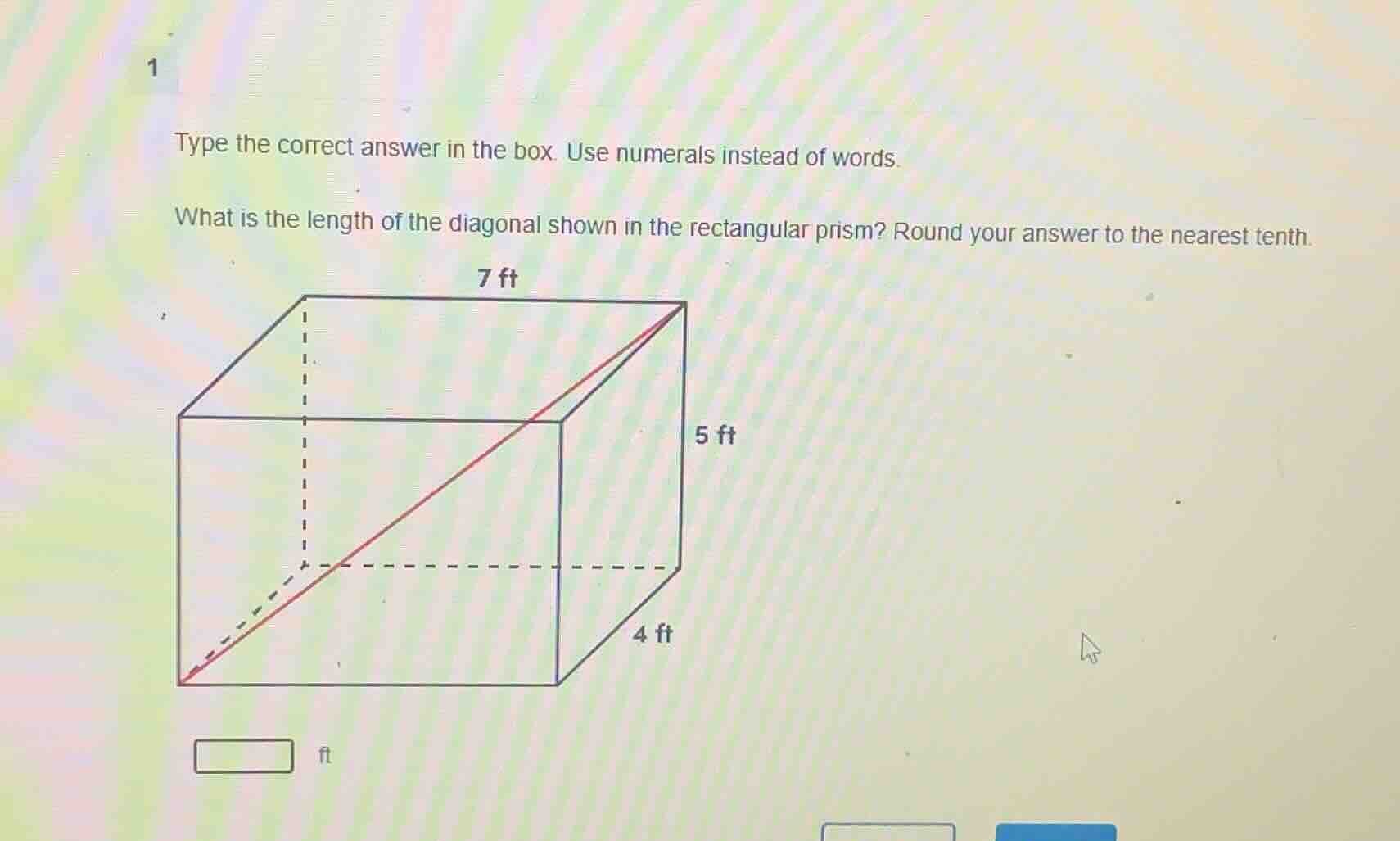 type the correct answer in the box. use numerals instead of words. what…