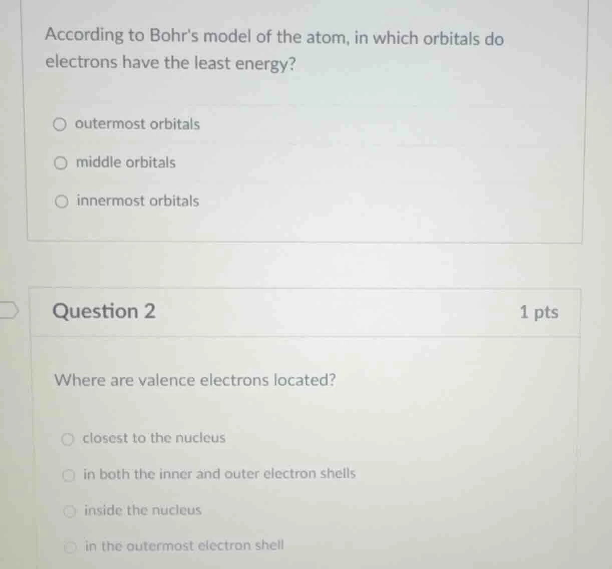 according to bohrs model of the atom, in which orbitals do electrons ha…