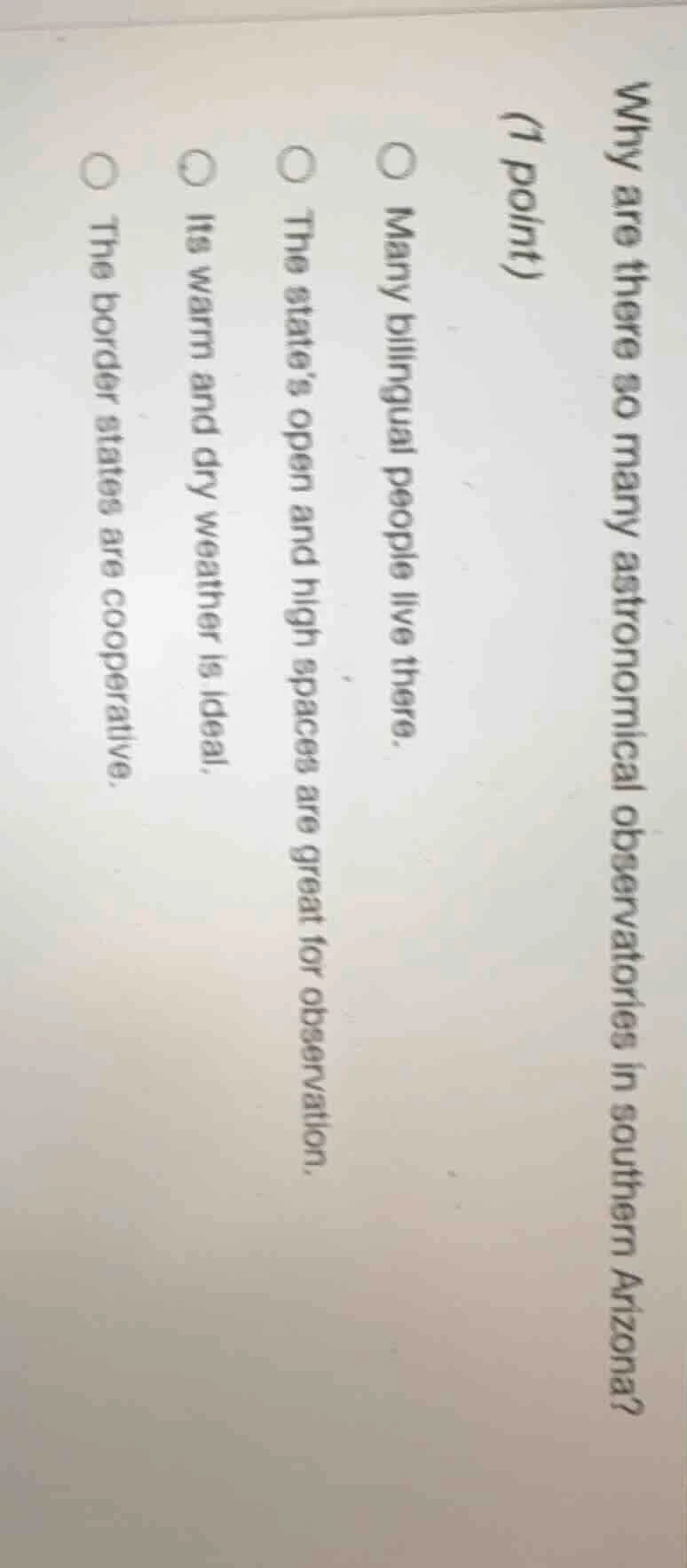 why are there so many astronomical observatories in southern arizona? (…