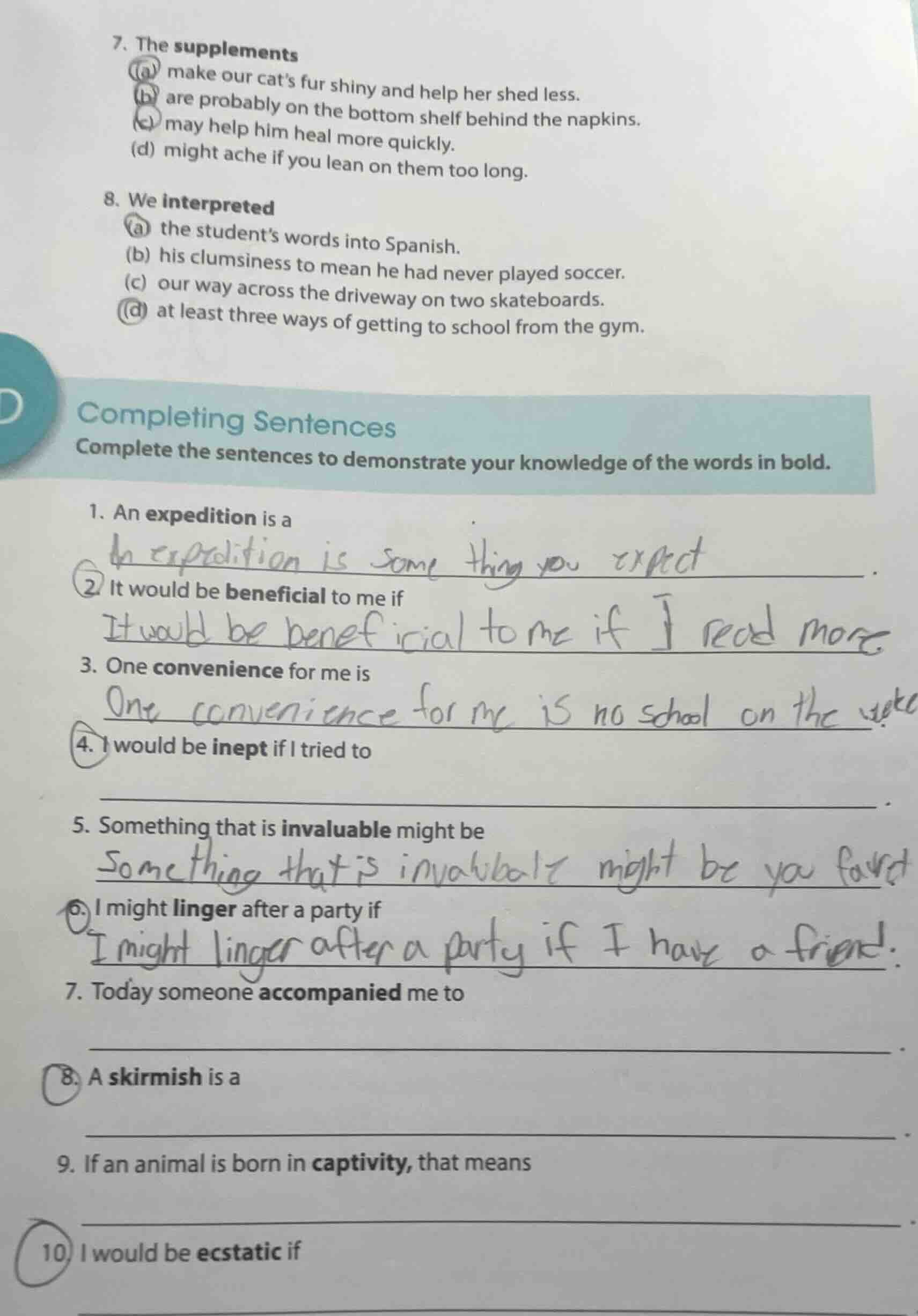 7. the supplements (a) make our cats fur shiny and help her shed less. …