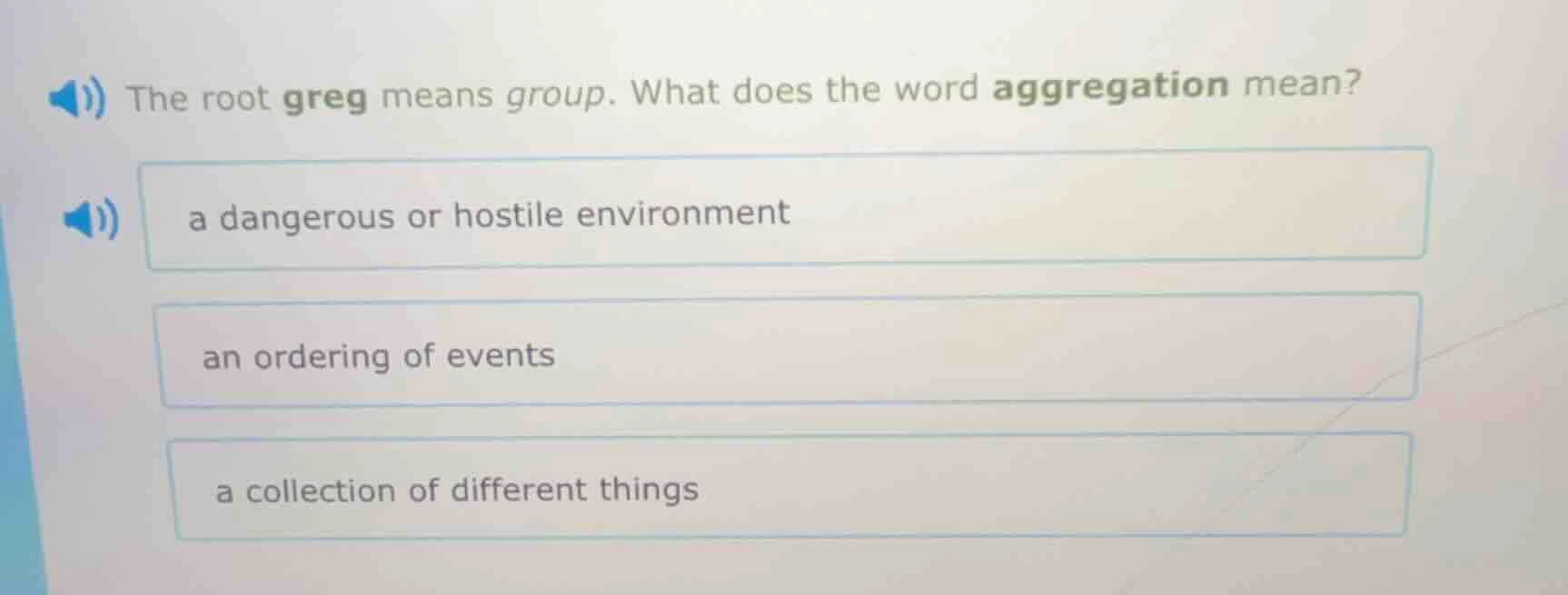 the root greg means group. what does the word aggregation mean? a dange…