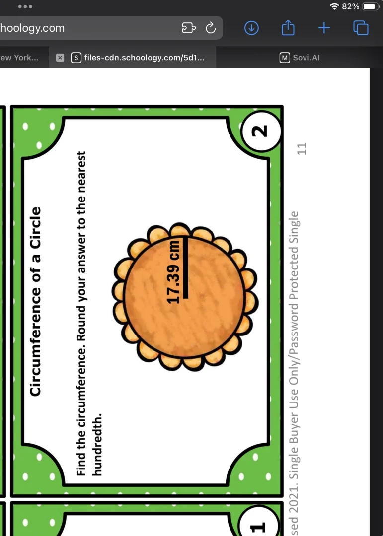circumference of a circle find the circumference. round your answer to …