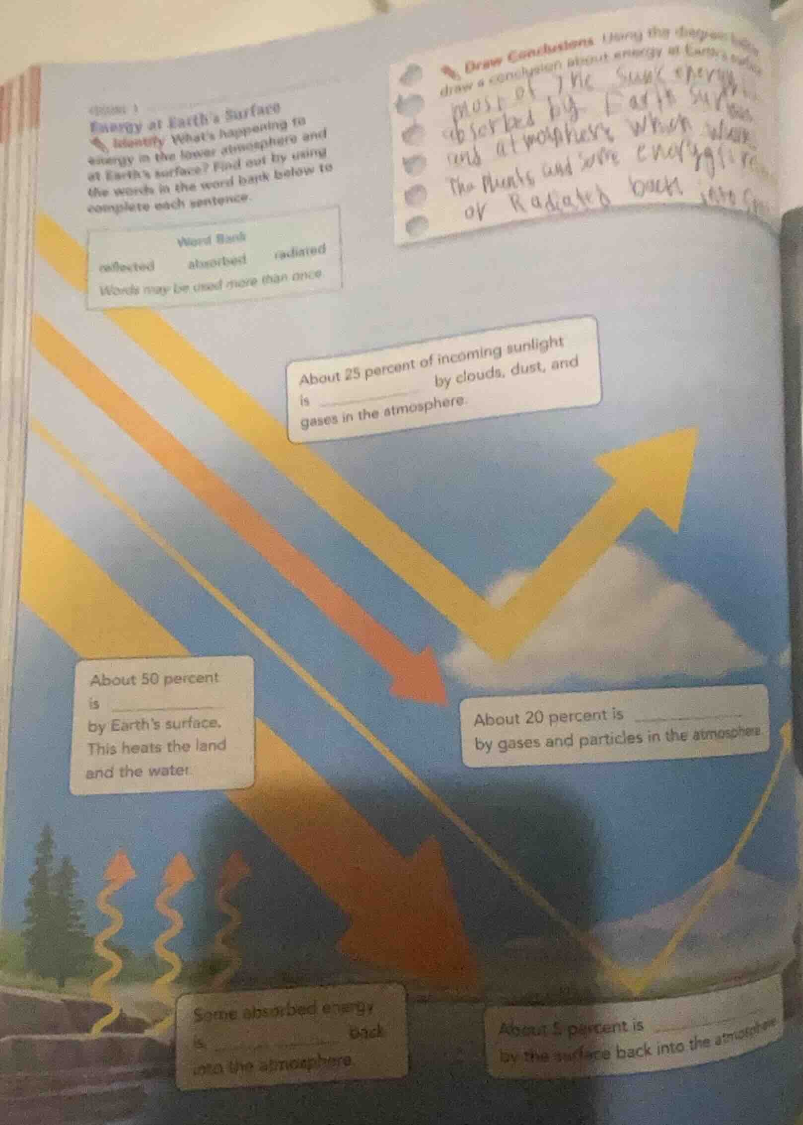 energy at earth’s surface identify what’s happening to energy in the lo…