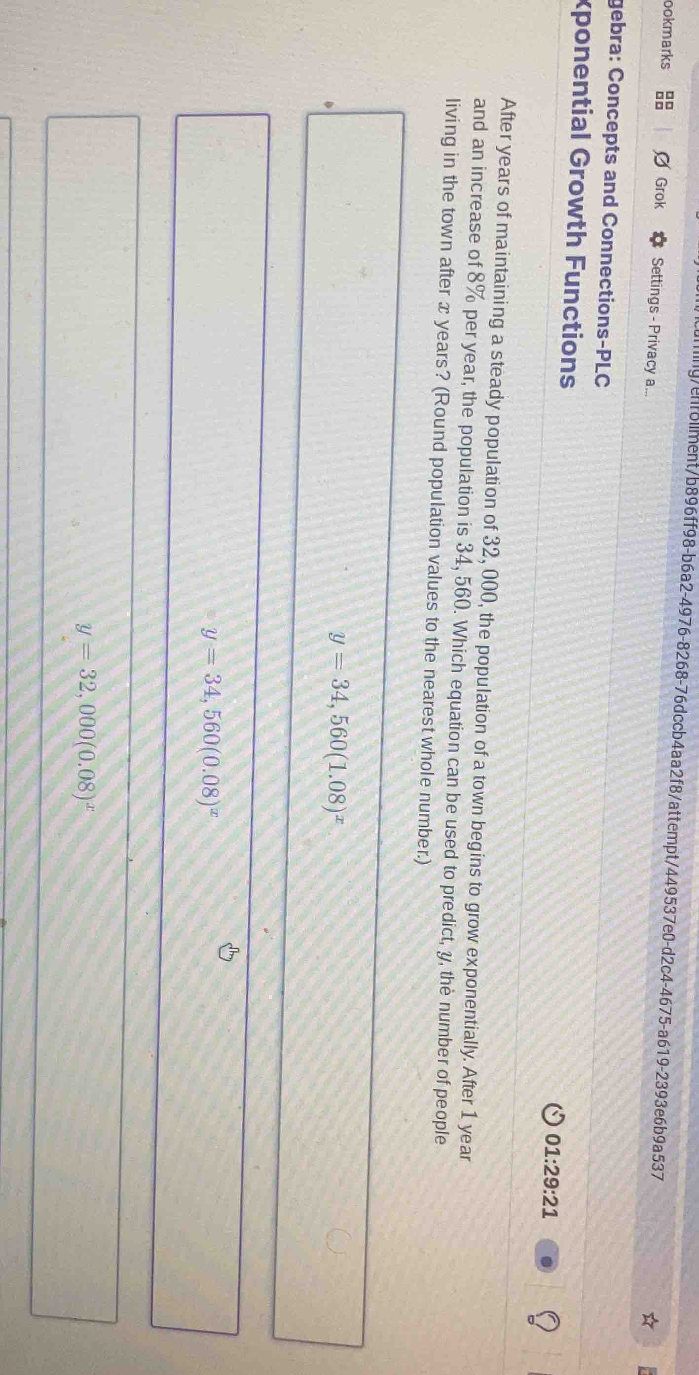 after years of maintaining a steady population of 32, 000, the populati…