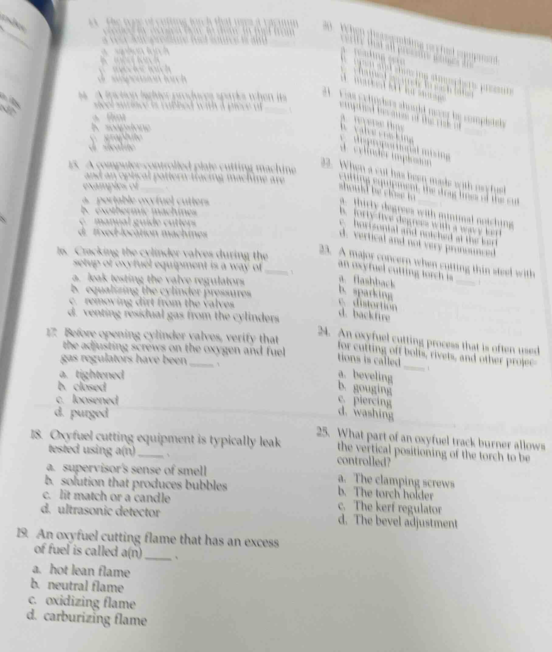 15. a computer - controlled plate cutting machine and an orbital pipe c…