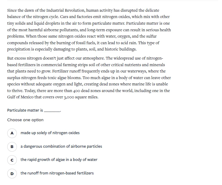 since the dawn of the industrial revolution, human activity has disrupt…