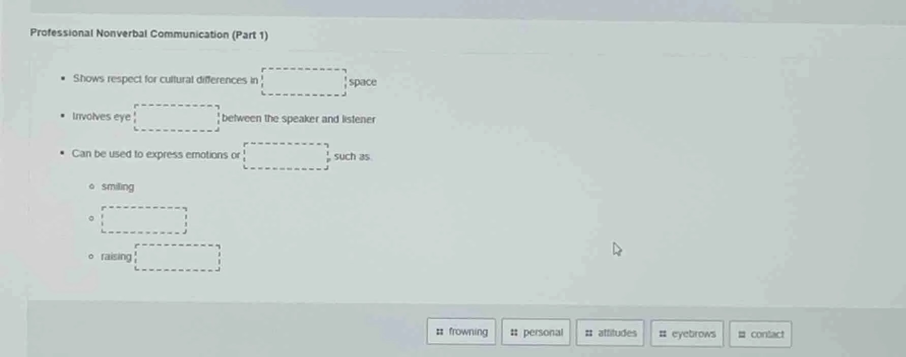 professional nonverbal communication (part 1) - shows respect for cultu…
