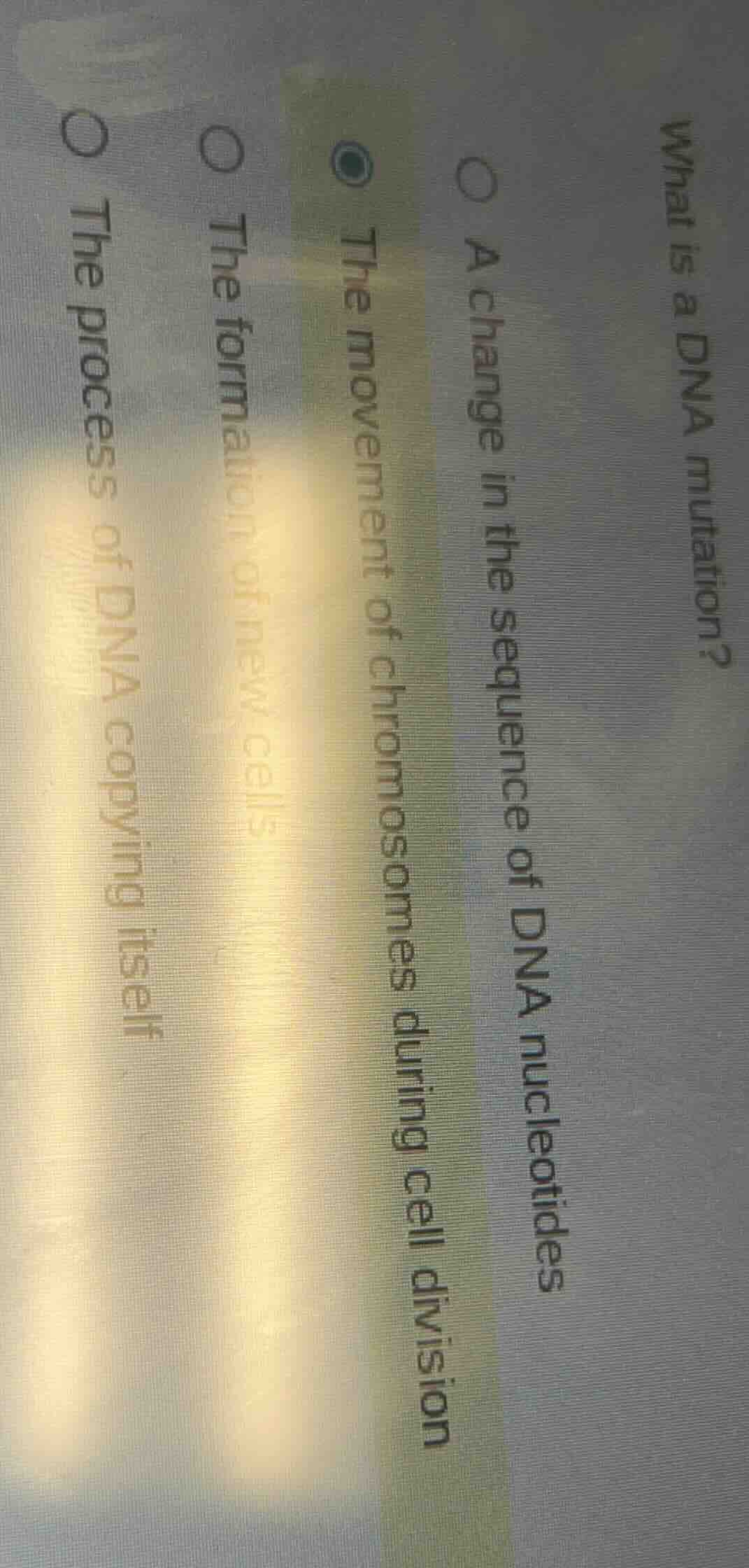 what is a dna mutation? a change in the sequence of dna nucleotides the…