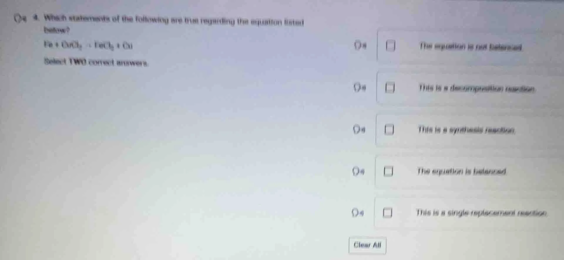 4. which statements of the following are true regarding the equation li…