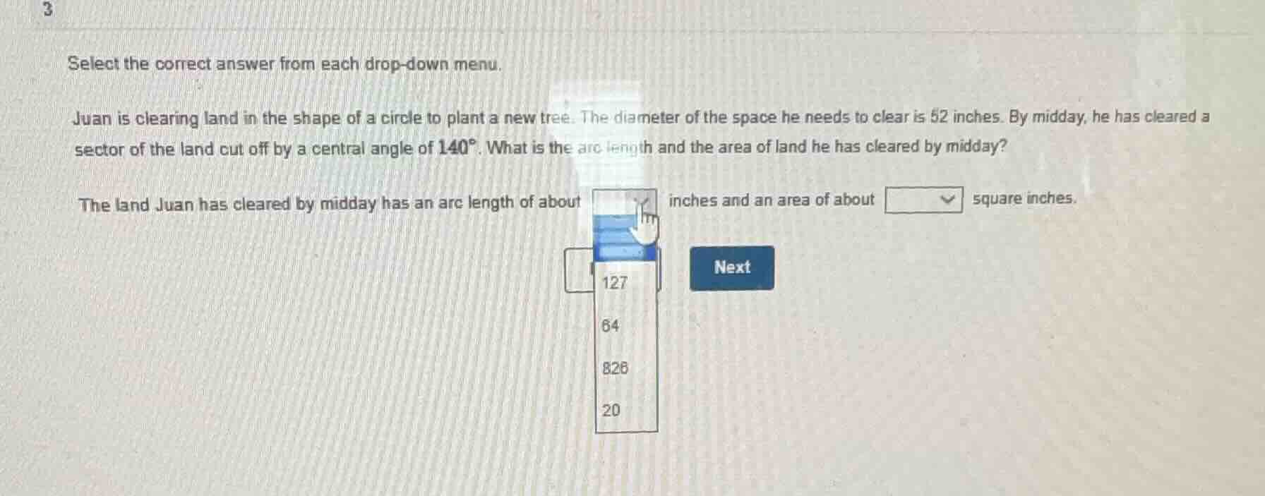 select the correct answer from each drop - down menu. juan is clearing …
