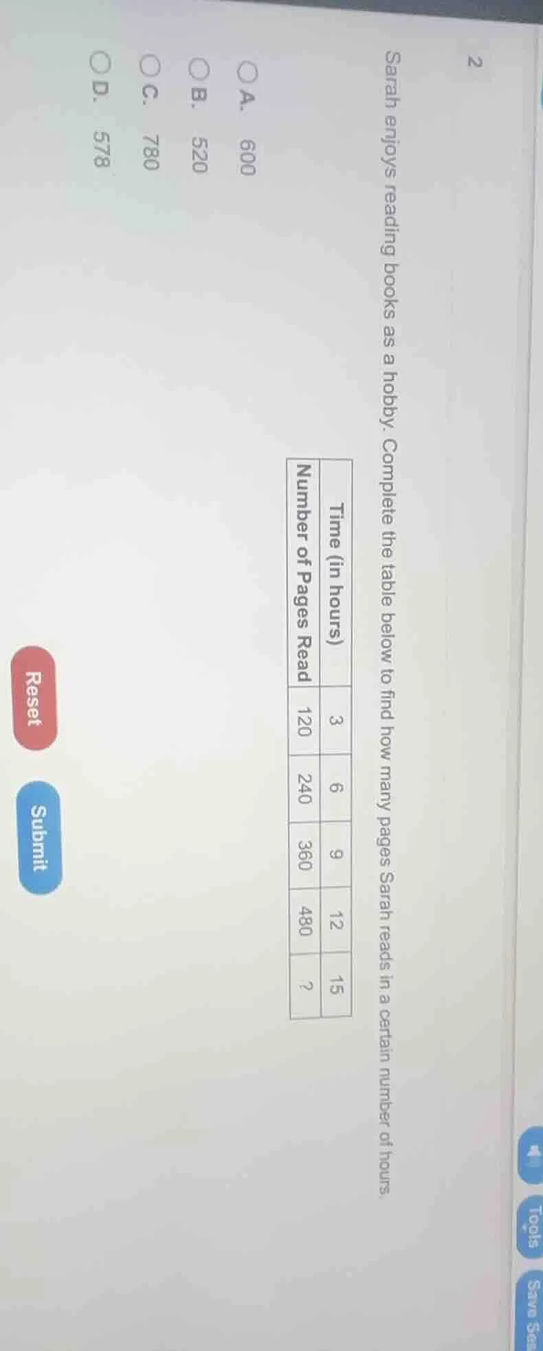 2 sarah enjoys reading books as a hobby. complete the table below to fi…