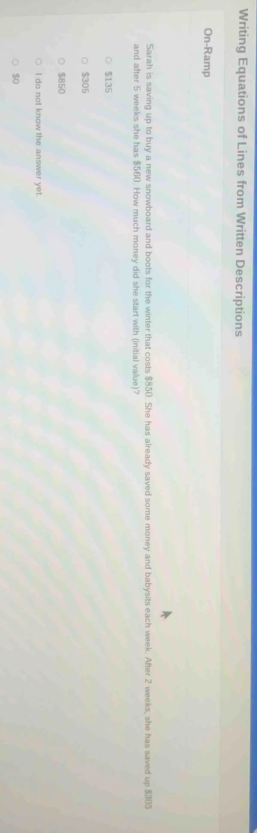 sarah is saving up to buy a new snowboard and boots for the winter that…