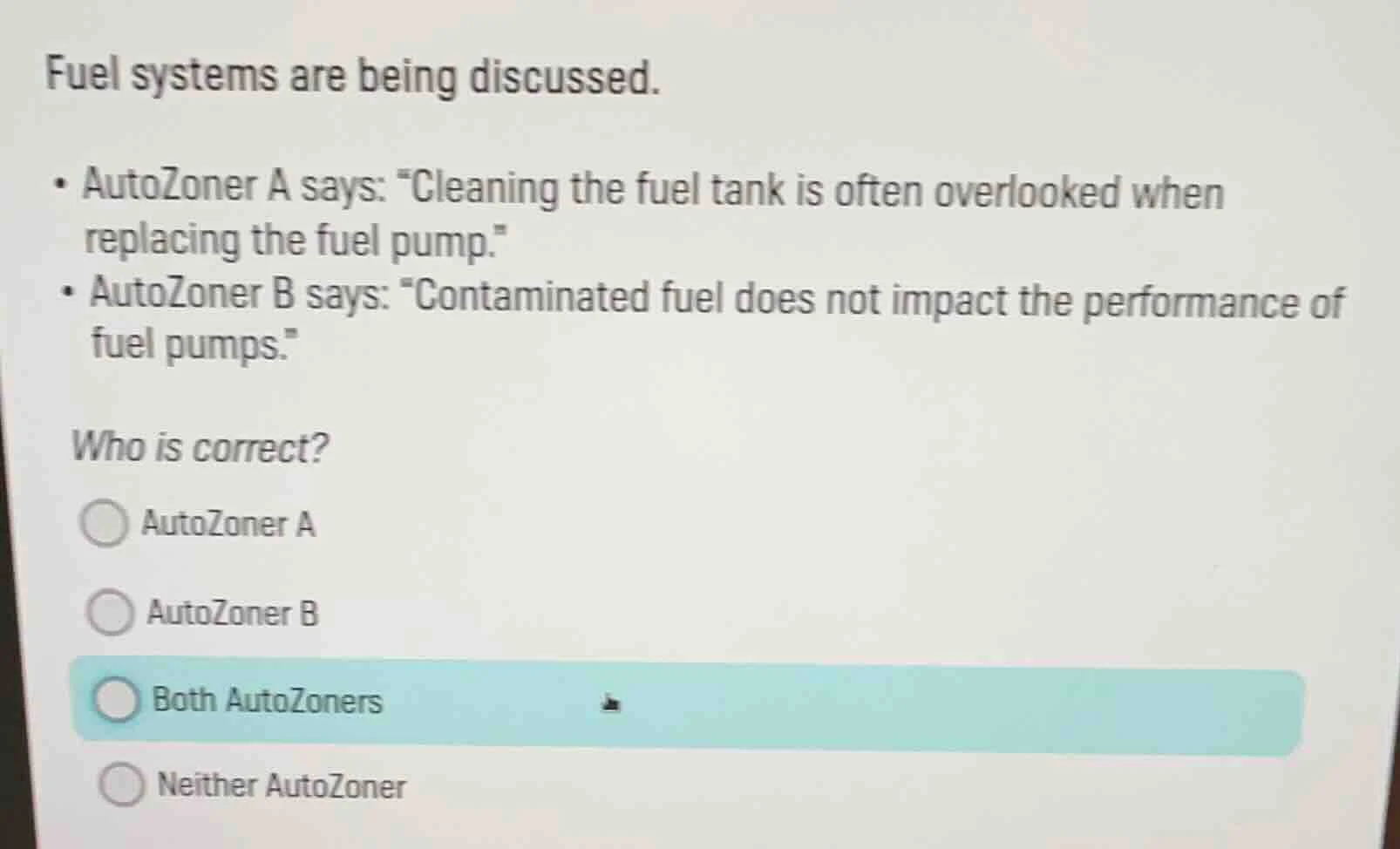 fuel systems are being discussed. - autozoner a says: \cleaning the fue…