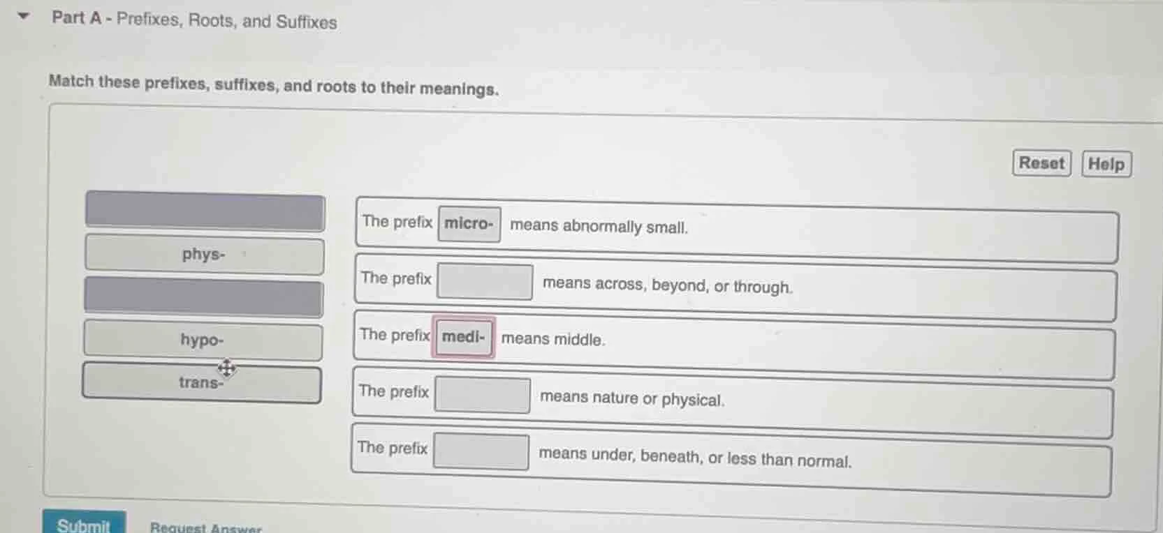 part a - prefixes, roots, and suffixes match these prefixes, suffixes, …