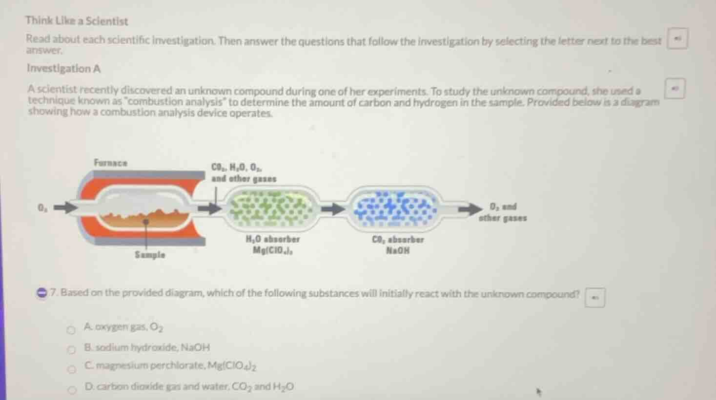 think like a scientist read about each scientific investigation. then a…