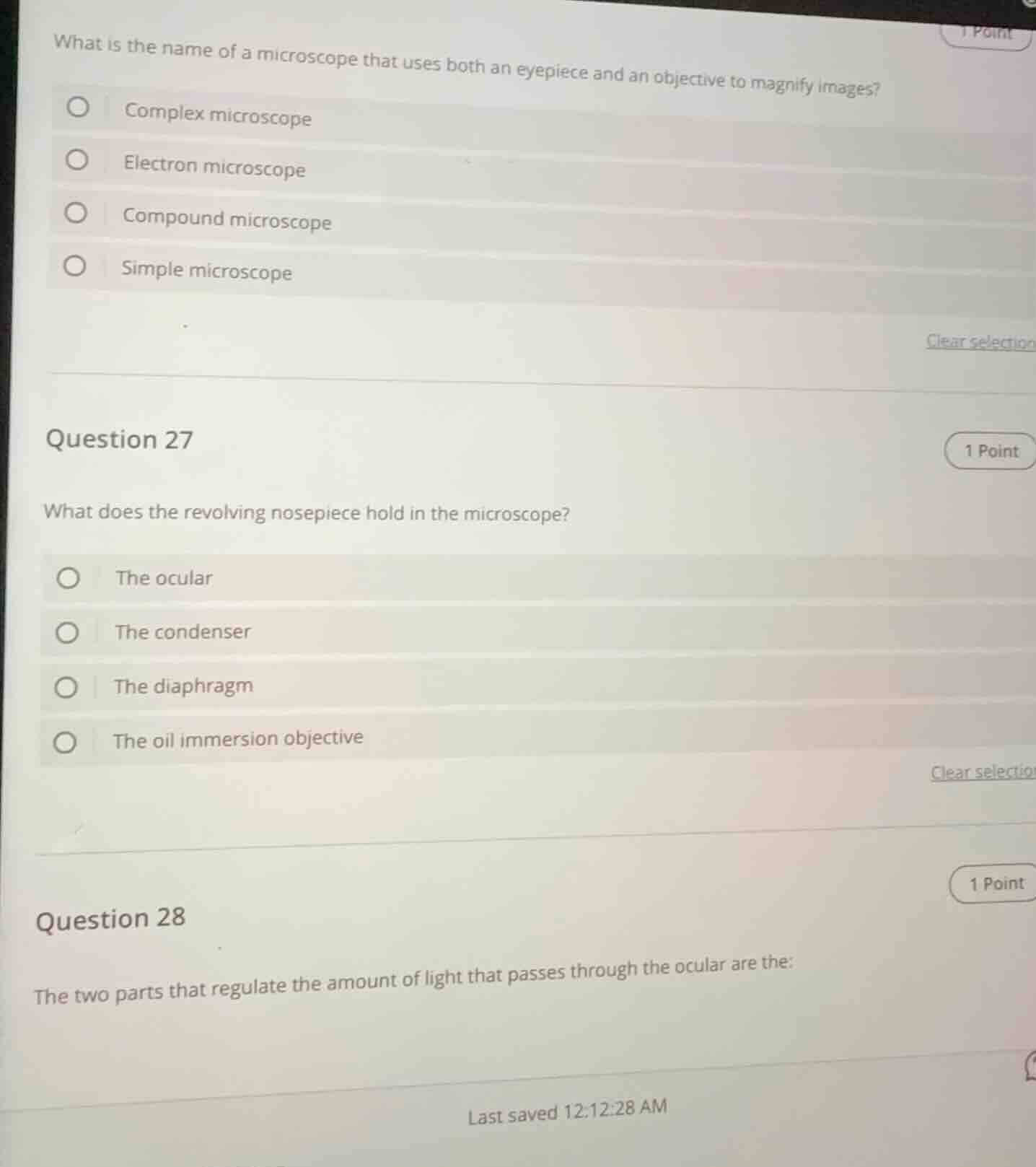 what is the name of a microscope that uses both an eyepiece and an obje…