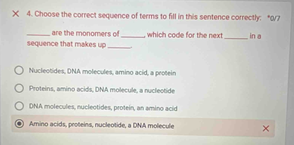 4. choose the correct sequence of terms to fill in this sentence correc…