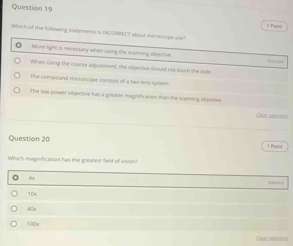 question 19 which of the following statements is incorrect about micros…