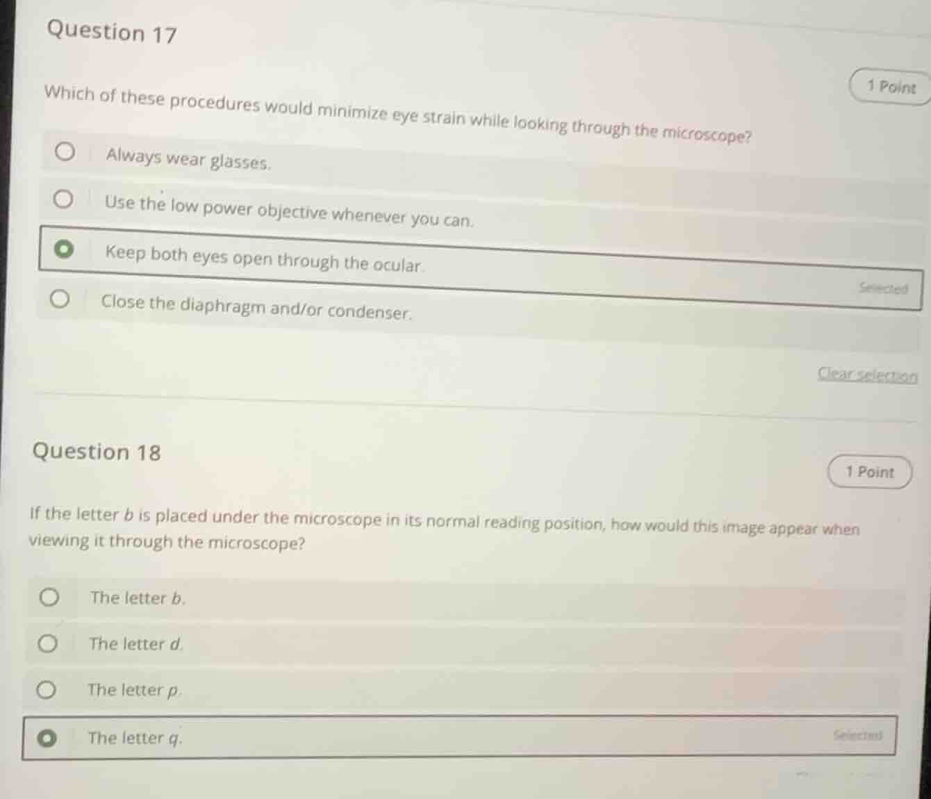 question 17 which of these procedures would minimize eye strain while l…