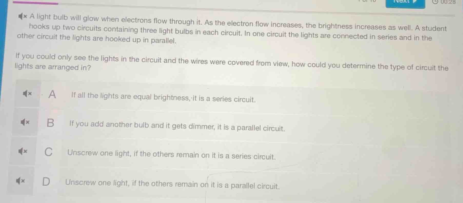 a light bulb will glow when electrons flow through it. as the electron …