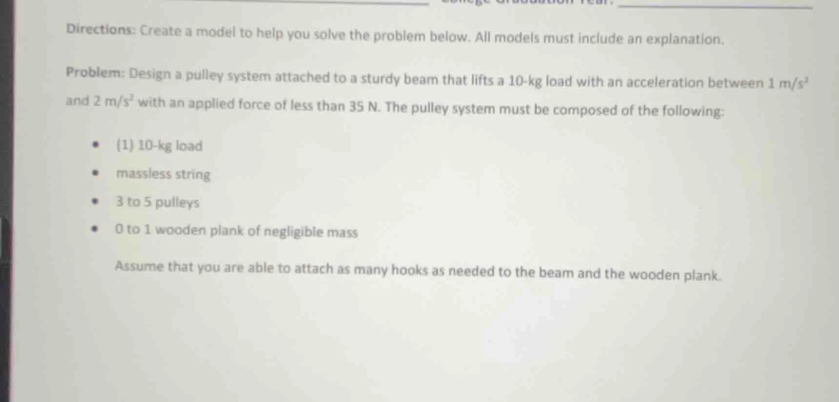 directions: create a model to help you solve the problem below. all mod…