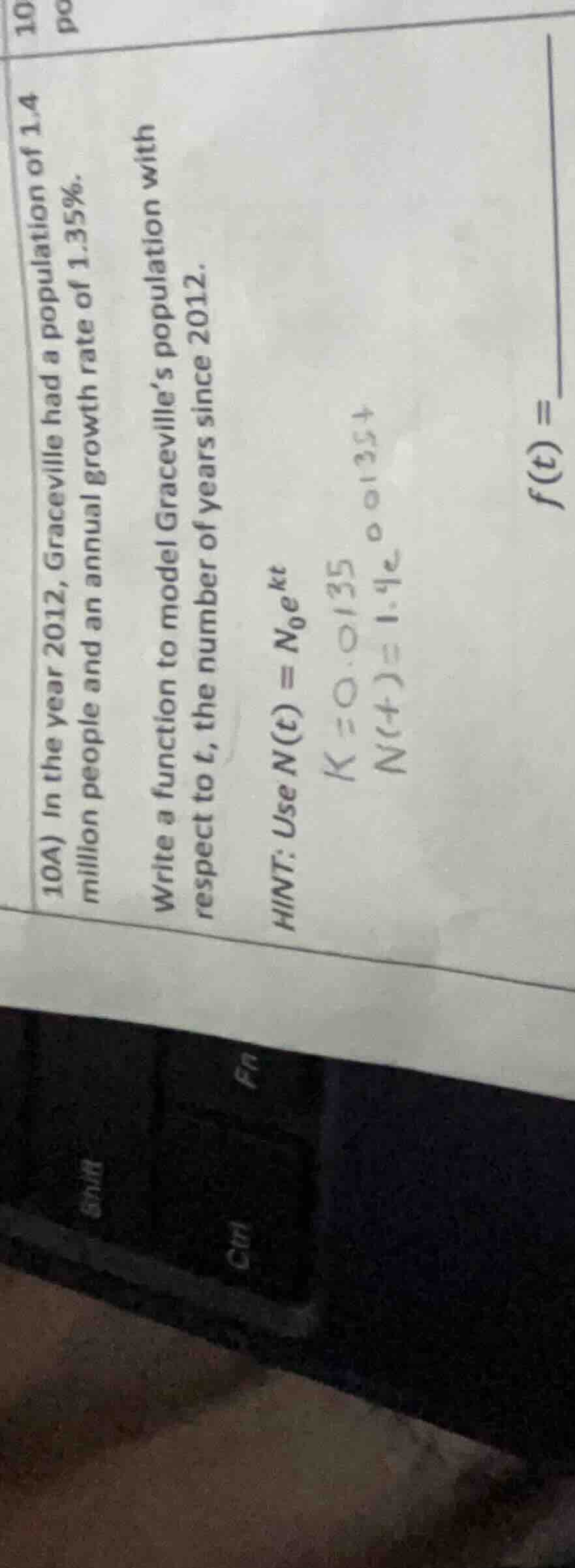 10a) in the year 2012, graceville had a population of 1.4 million peopl…