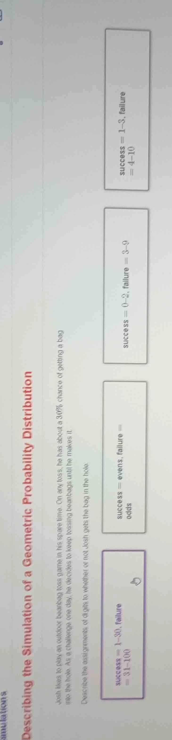 describing the simulation of a geometric probability distribution josh …