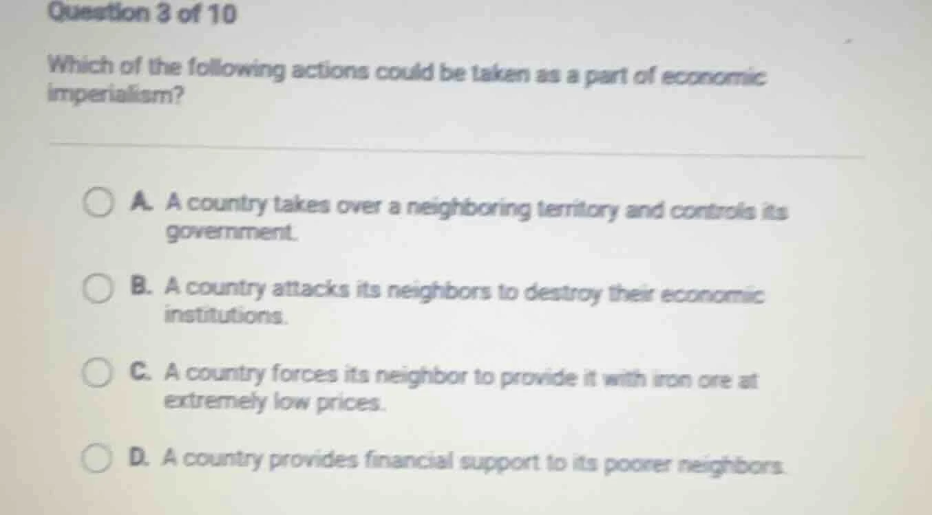 question 3 of 10 which of the following actions could be taken as a par…