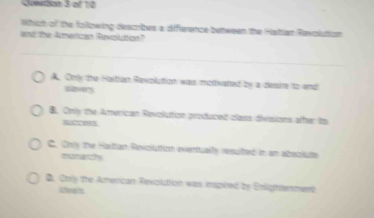 question 3 of 10 which of the following describes a difference between …