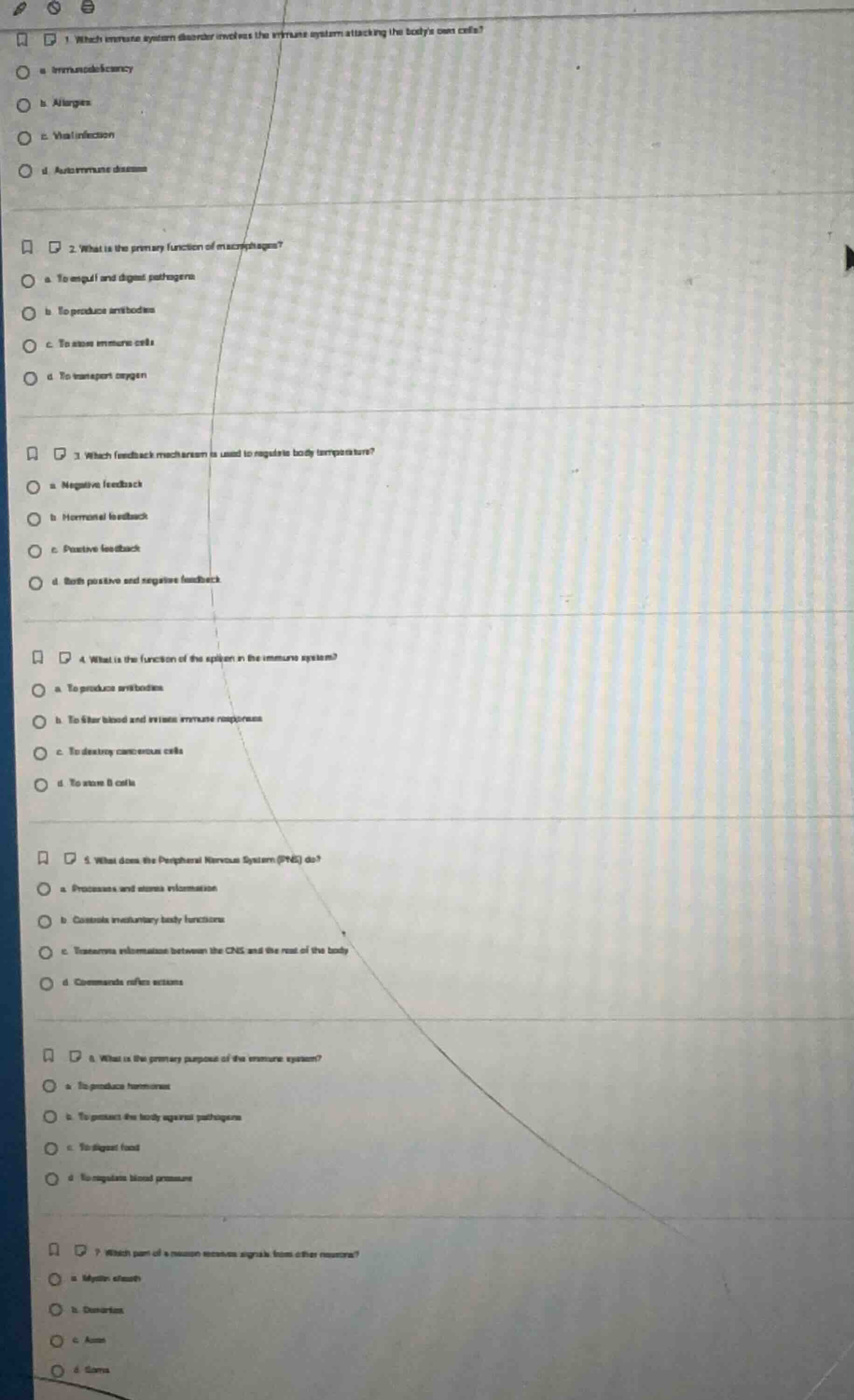 1 which immune system disorder involves the immune system attacking the…