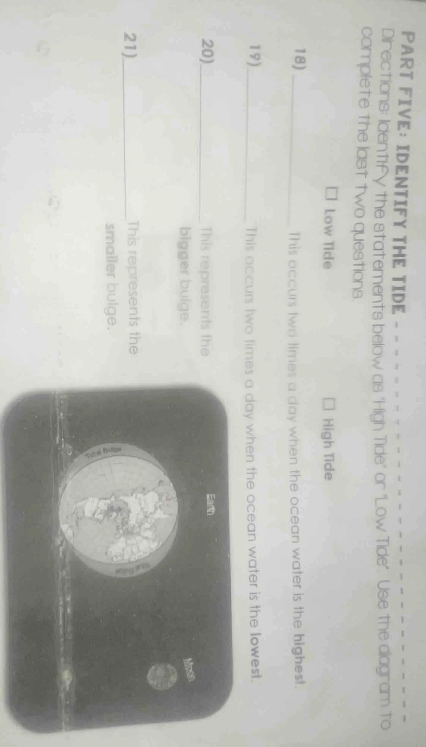 part five: identify the tide directions: identify the statements below …