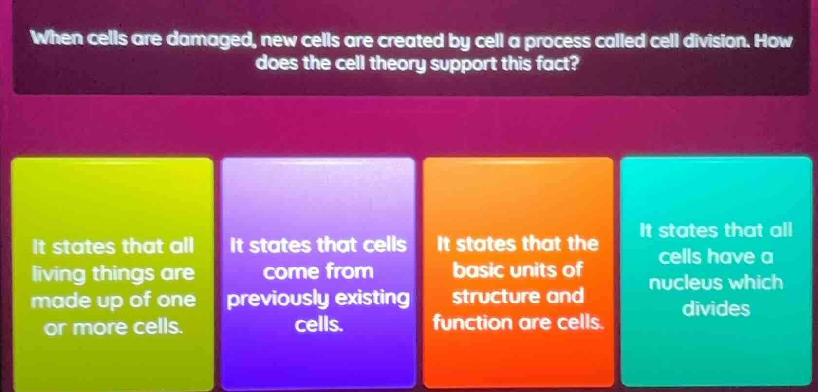 when cells are damaged, new cells are created by cell a process called …