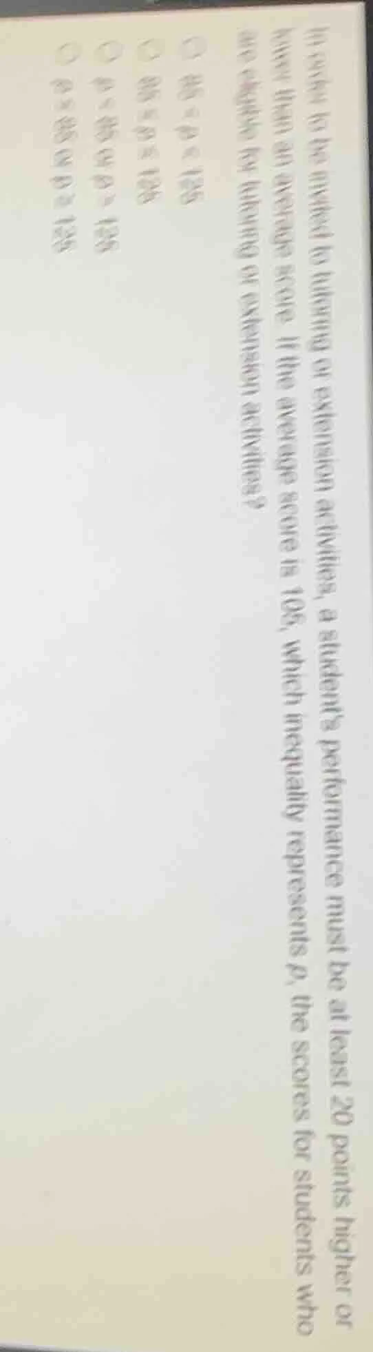 in order to be invited to tutoring or extension activities, a student’s…