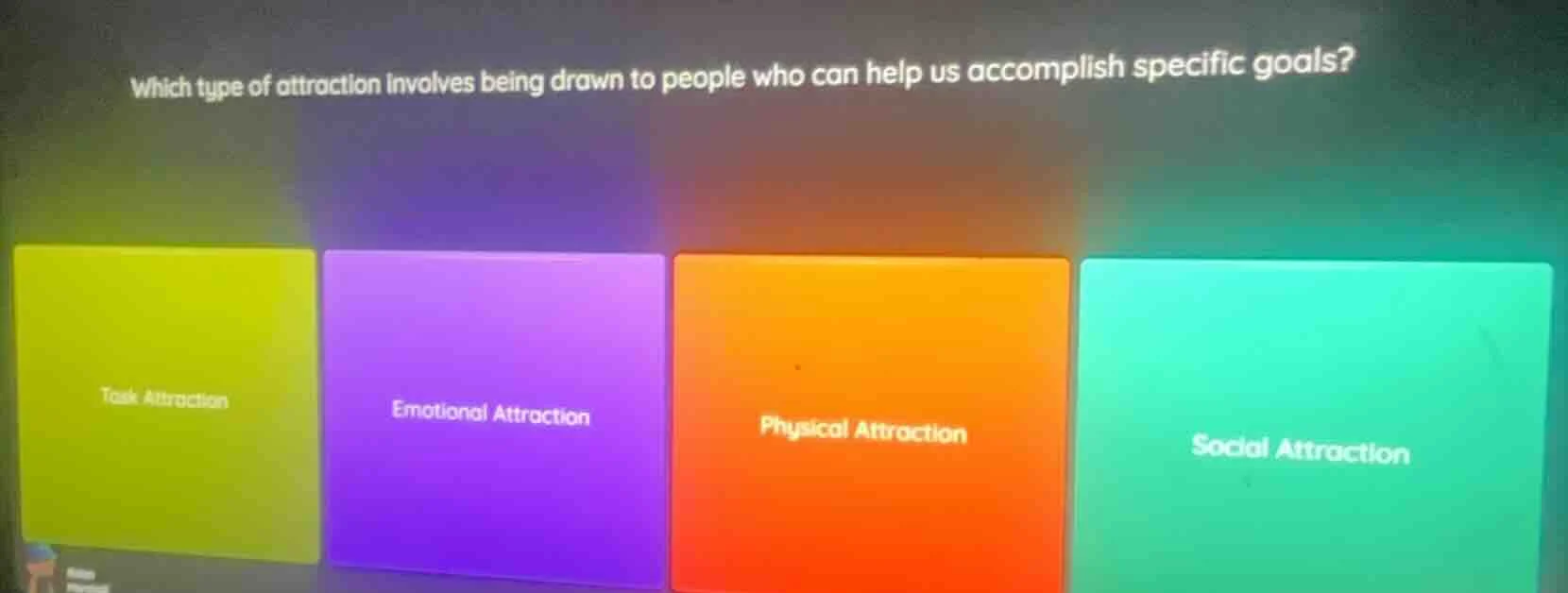 which type of attraction involves being drawn to people who can help us…