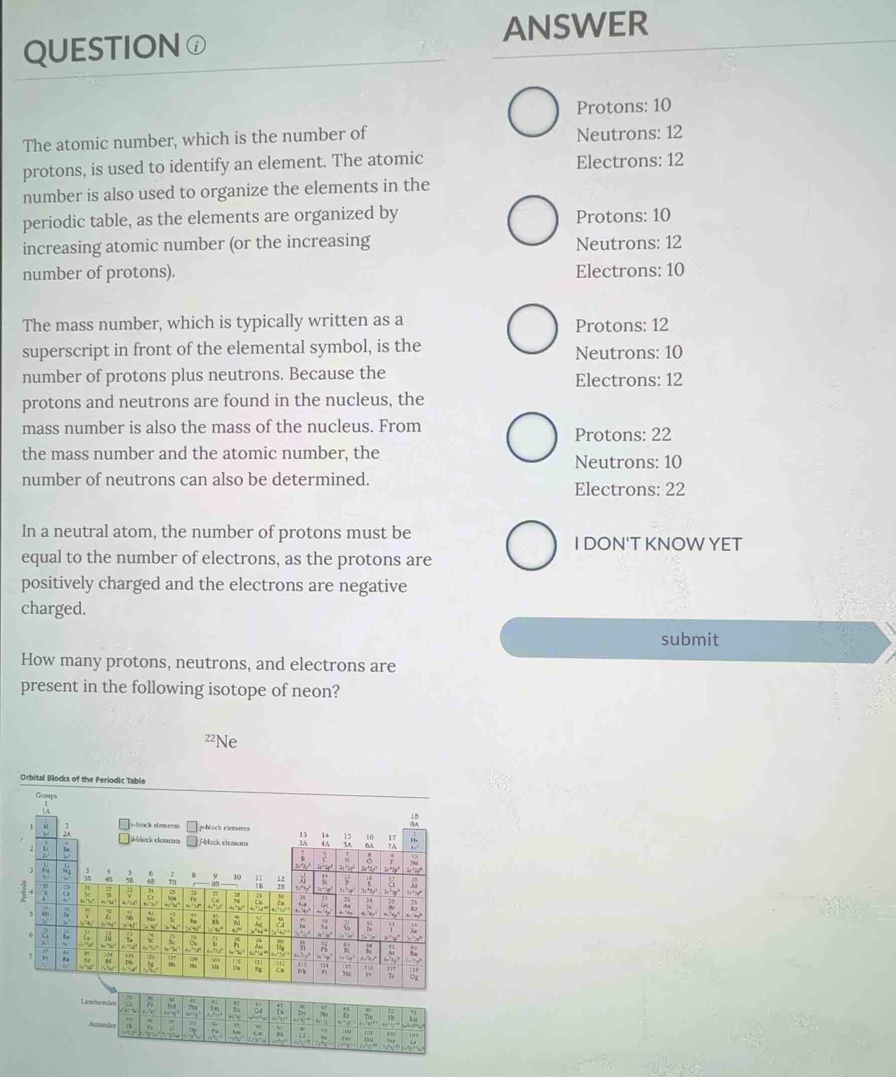 the atomic number, which is the number of protons, is used to identify …