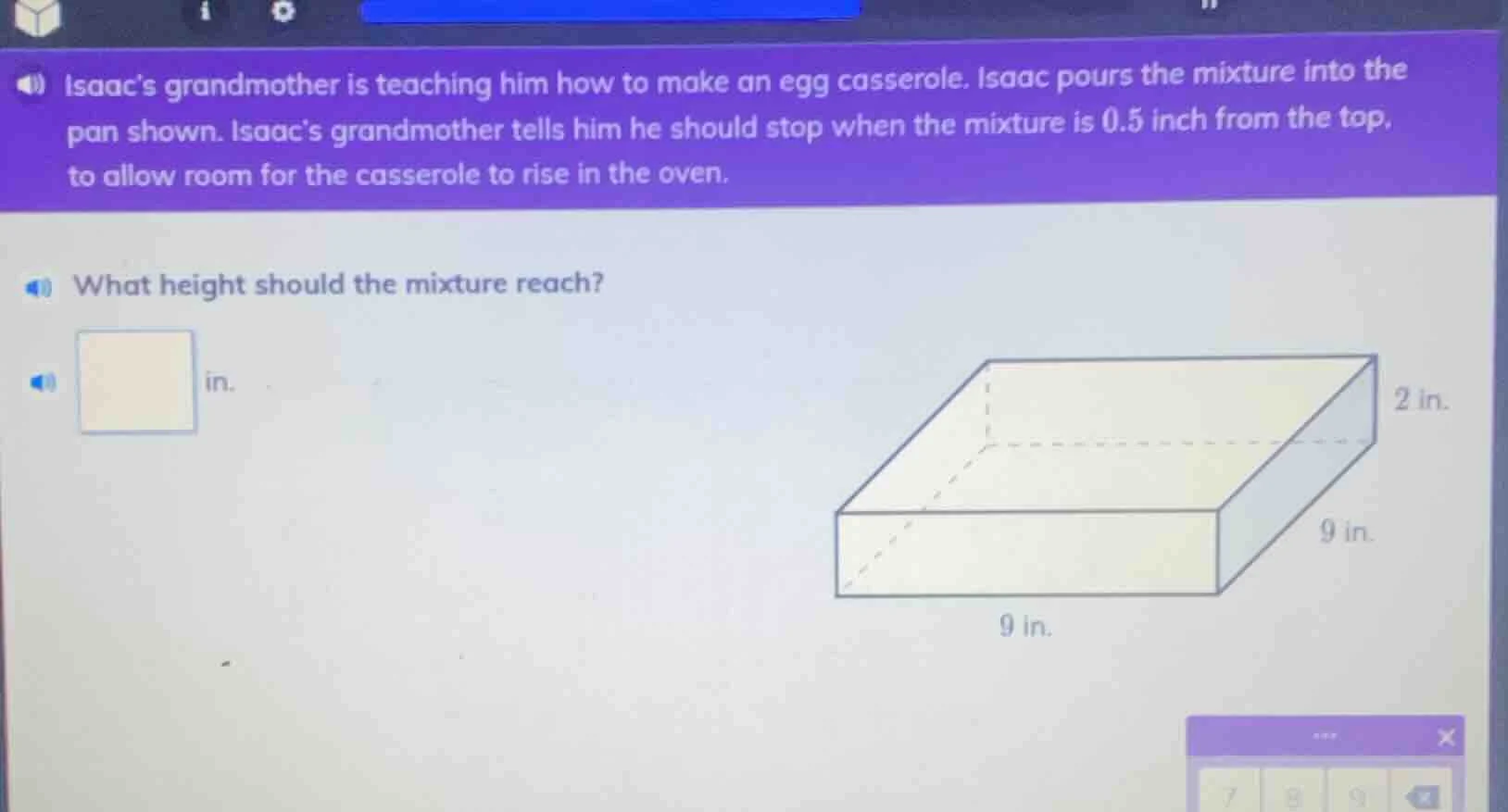 isaac’s grandmother is teaching him how to make an egg casserole. isaac…