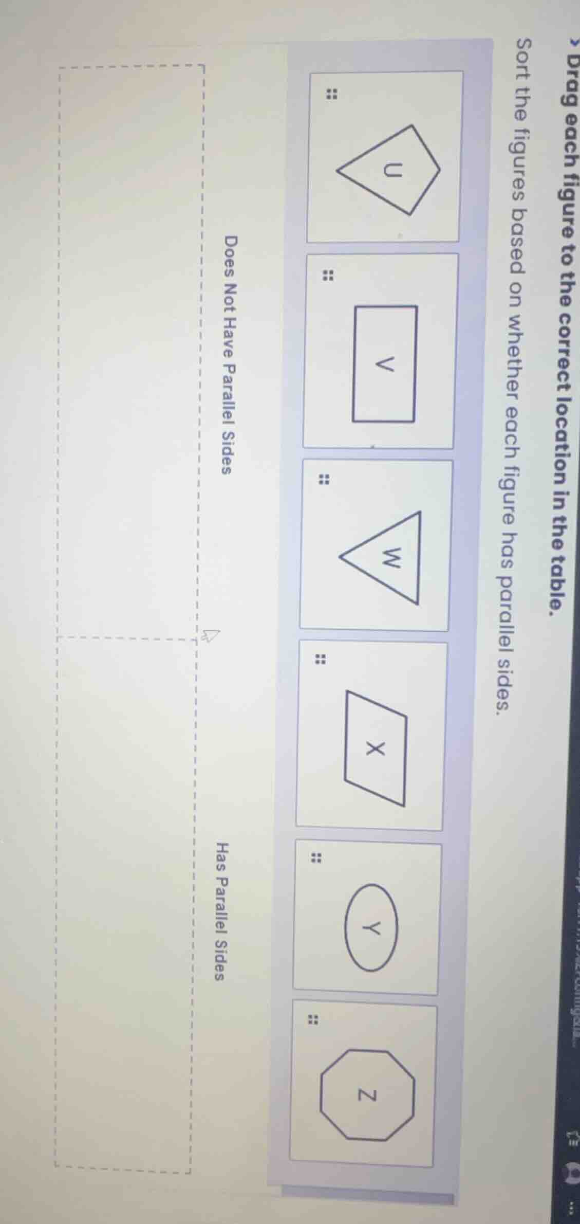 drag each figure to the correct location in the table. sort the figures…