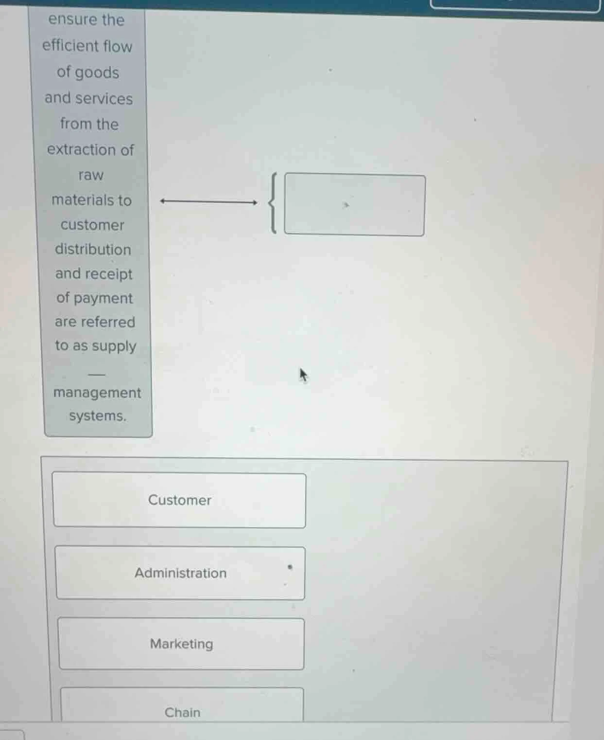 ensure the efficient flow of goods and services from the extraction of …