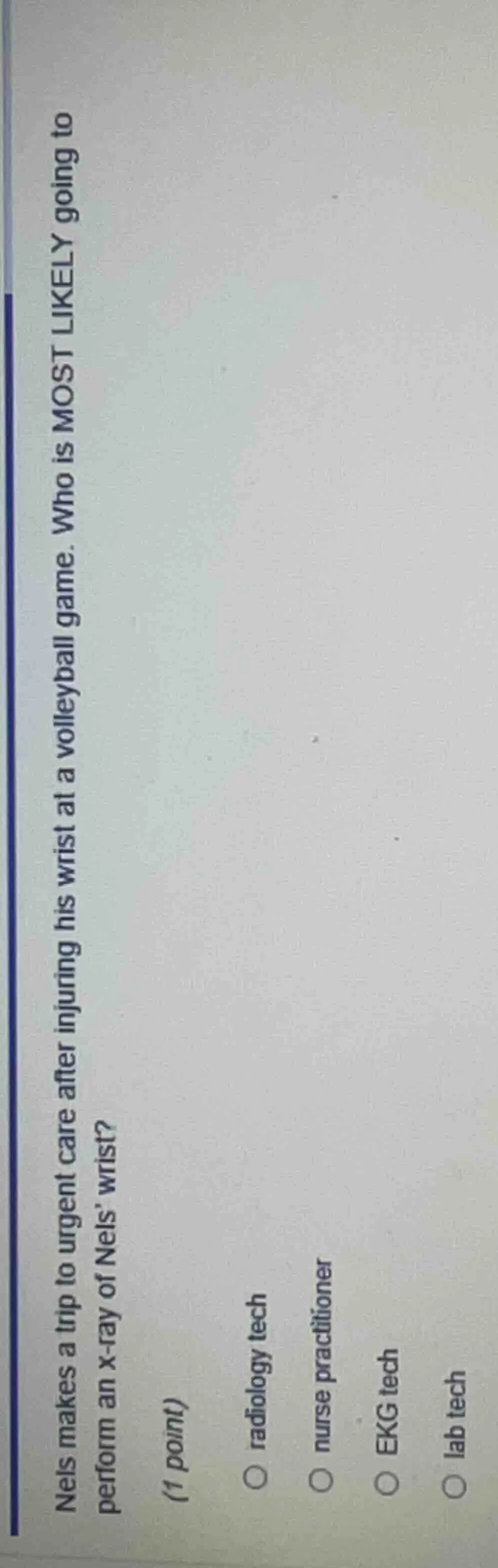 nels makes a trip to urgent care after injuring his wrist at a volleyba…