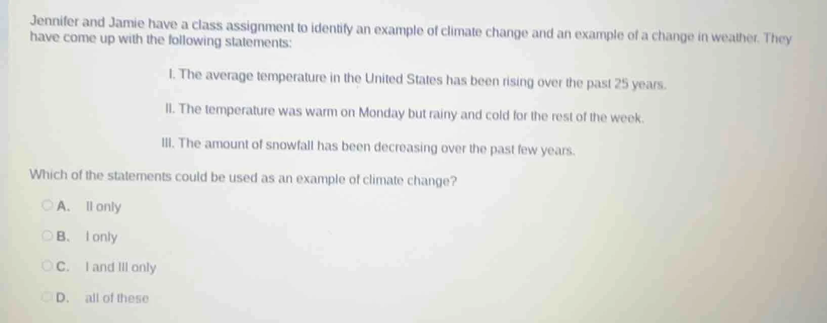 jennifer and jamie have a class assignment to identify an example of cl…